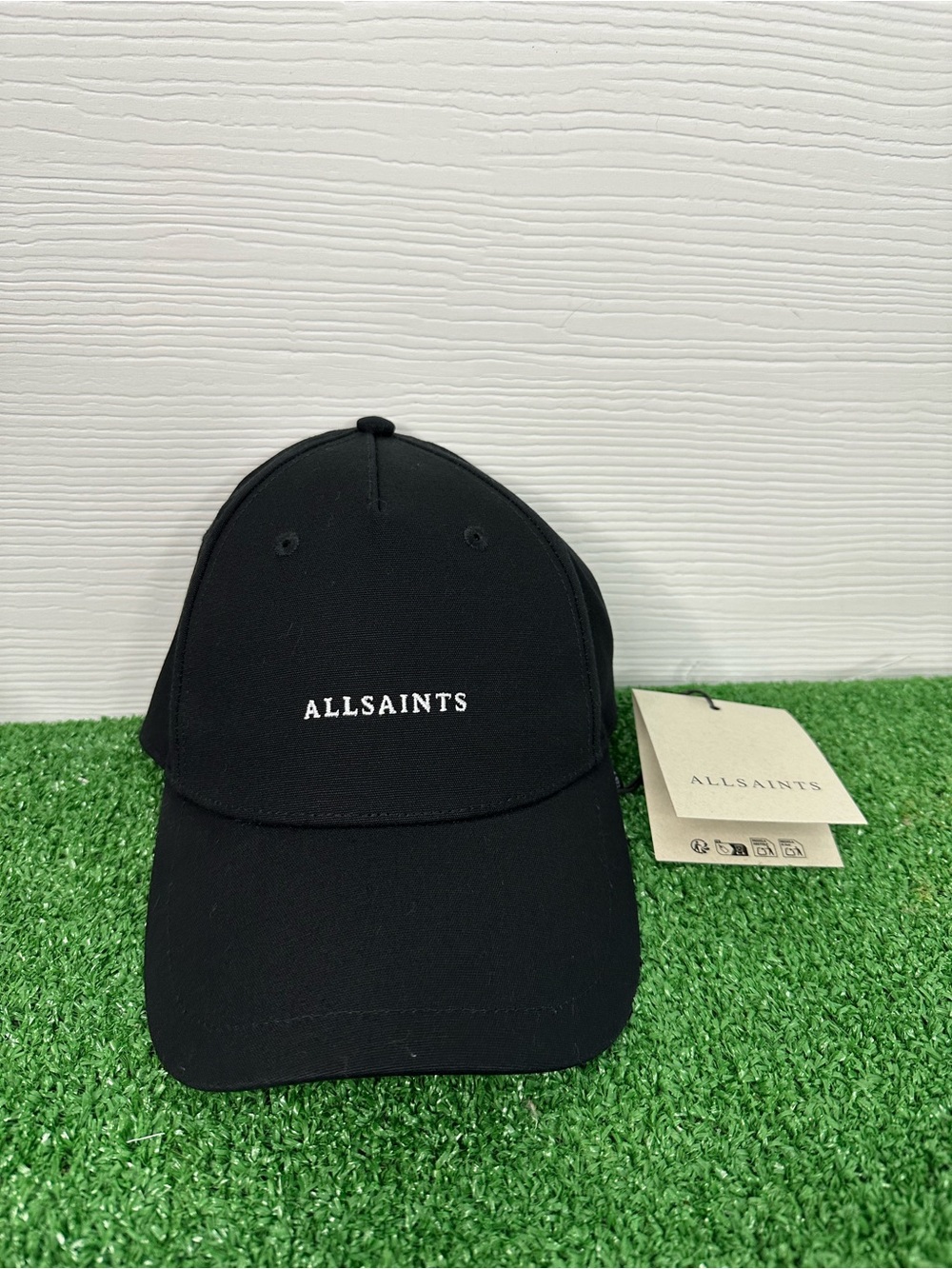 AllSaints Black Logo Baseball Cap
